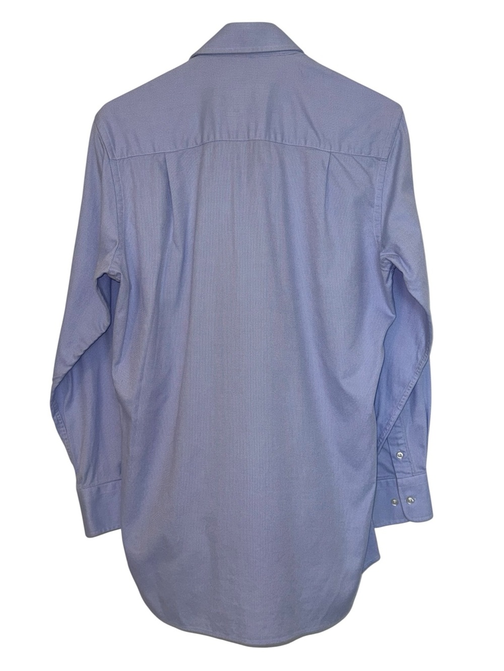 EUC David Donahue Trim Royal Oxford Dress Shirt Sky Blue Size 15 32/33 - Picture 3 of 6